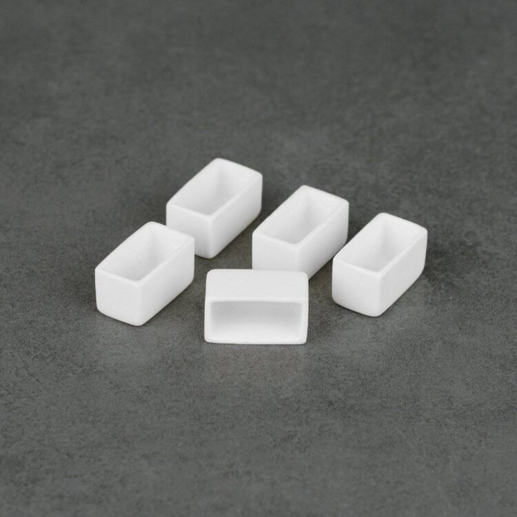 SS22Z Crucible | Rectangular Zirconia Crucible 1.63ml Capacity | Almath