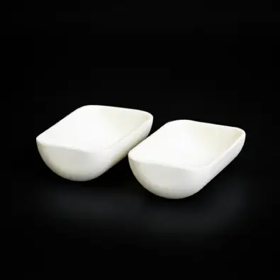 SRX98 Round Bottom Alumina Boat Crucible 110ml