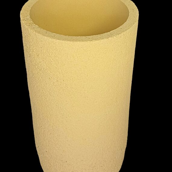 CCP115T-195Z Cylindrical Zirconia Refractory Crucible