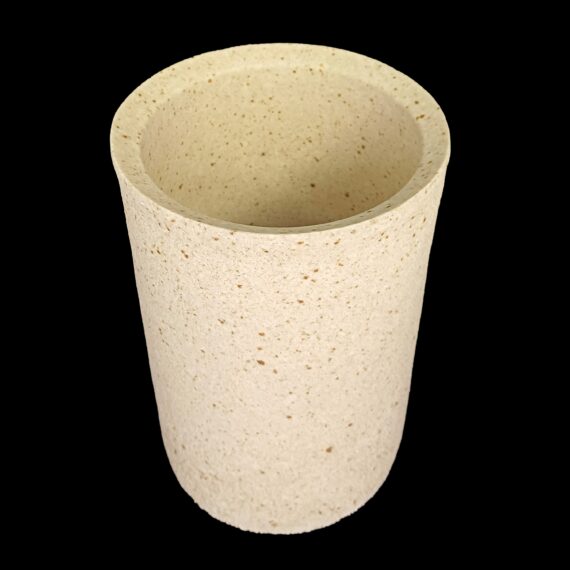 CCP142-214M Cylindrical Magnesium Oxide Refractory Crucible