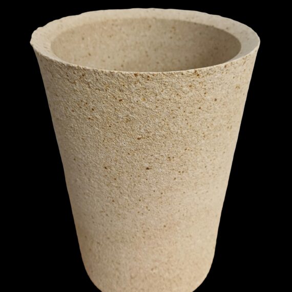 CCP176-214M Cylindrical Magnesium Oxide Refractory Crucible