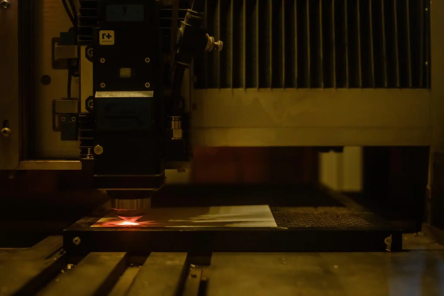 Laser cutting ceramics process creating precision ceramic components for industrial manufacturing applications.